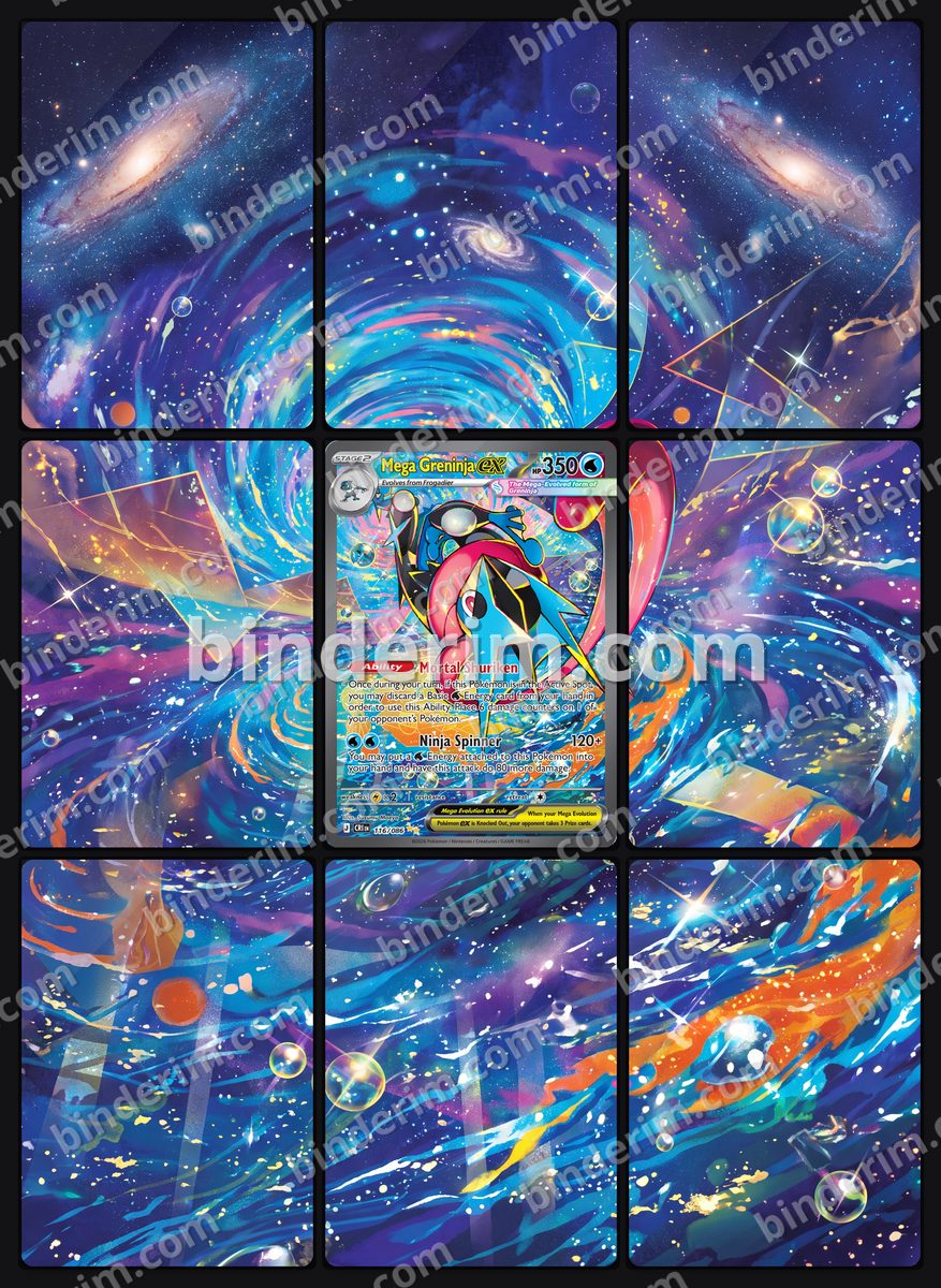 Mega Greninja ex Binder Art preview