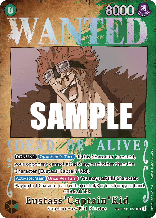 Eustass"Captain"Kid (Wanted Poster) kart görseli