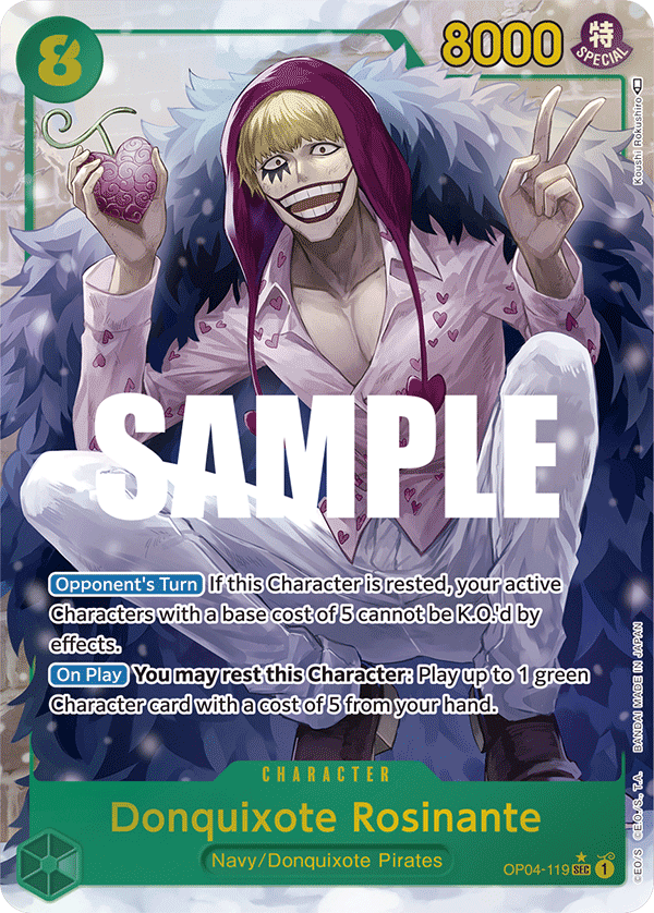 Donquixote Rosinante (Alternate Art) OP04-119 - Kingdoms of Intrigue OP04 kart görseli