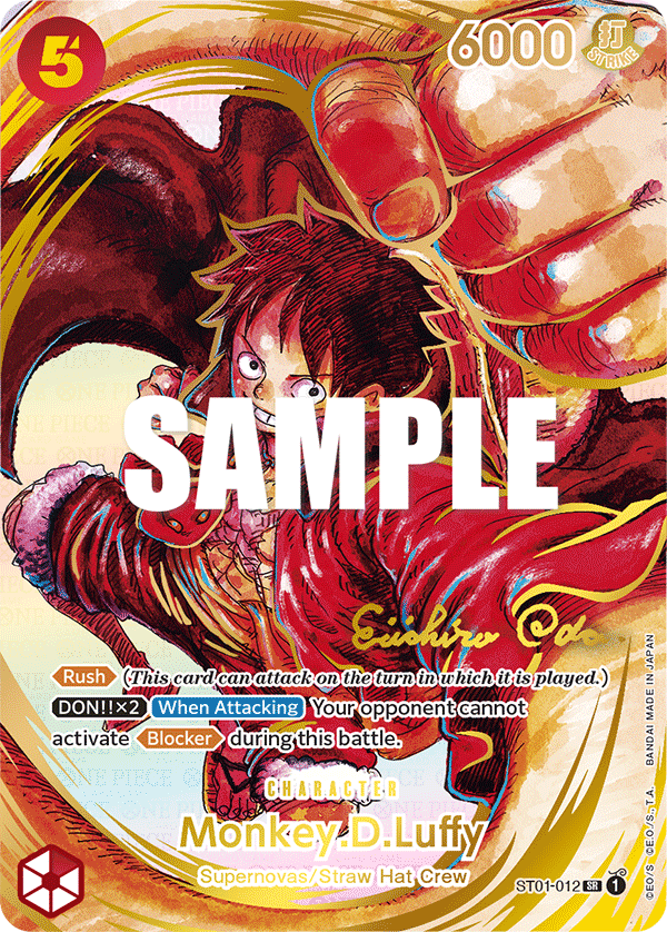 Monkey.D.Luffy (012) (Alternate Art) ST01-012 - Awakening of the New Era OP05 kart görseli