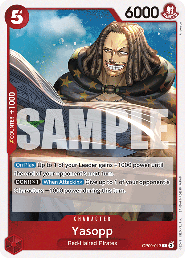 Yasopp OP09-013 - Emperors in the New World OP09 kart görseli