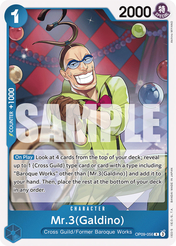 Mr.3(Galdino) OP09-056 - Emperors in the New World OP09 kart görseli