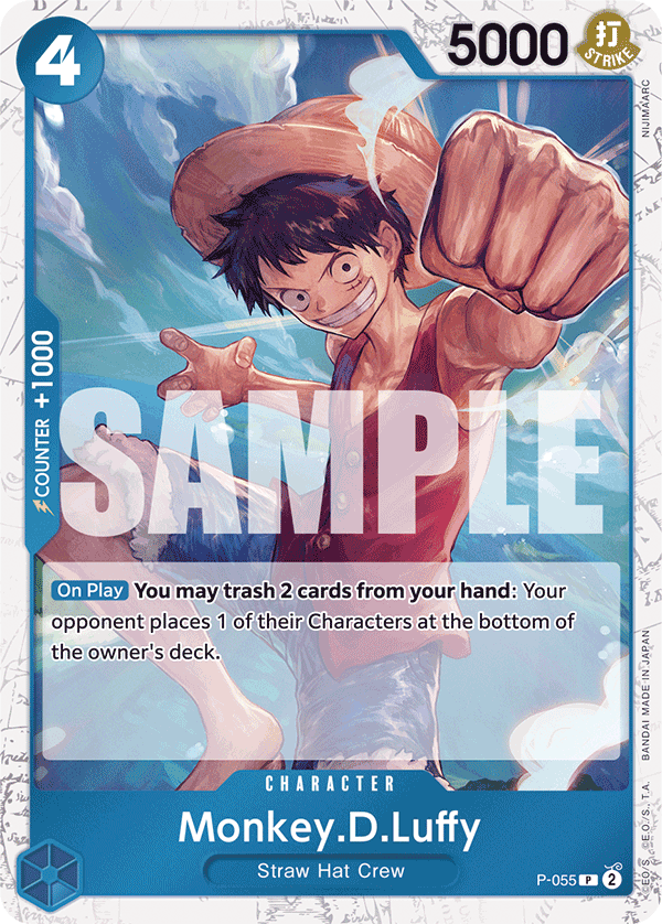 Monkey.D.Luffy (P-055) (Jolly Roger Foil) P-055 - Premium Booster PRB01 kart görseli