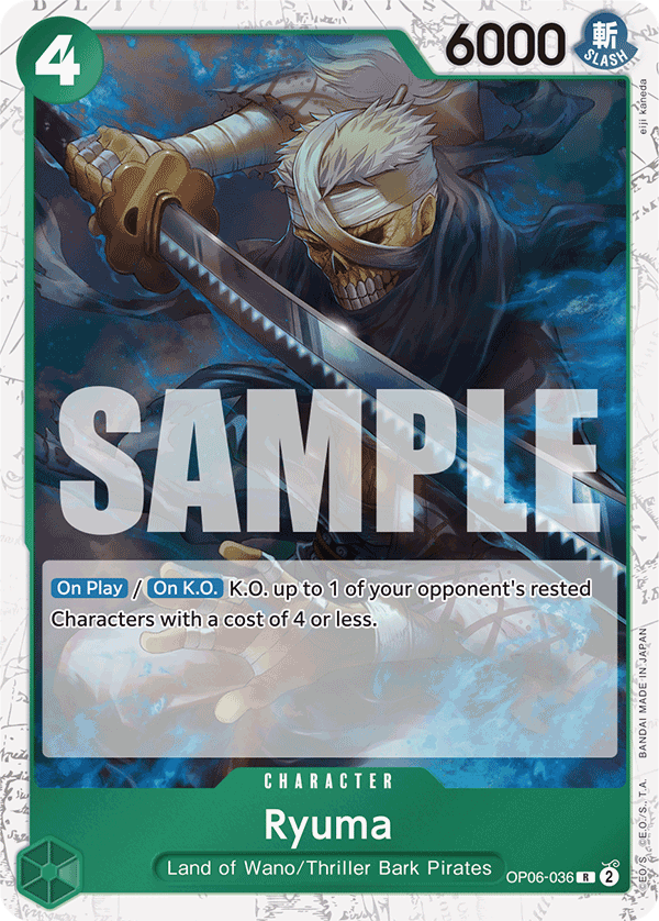 Ryuma (Alternate Art) OP06-036 - Premium Booster PRB01 kart görseli