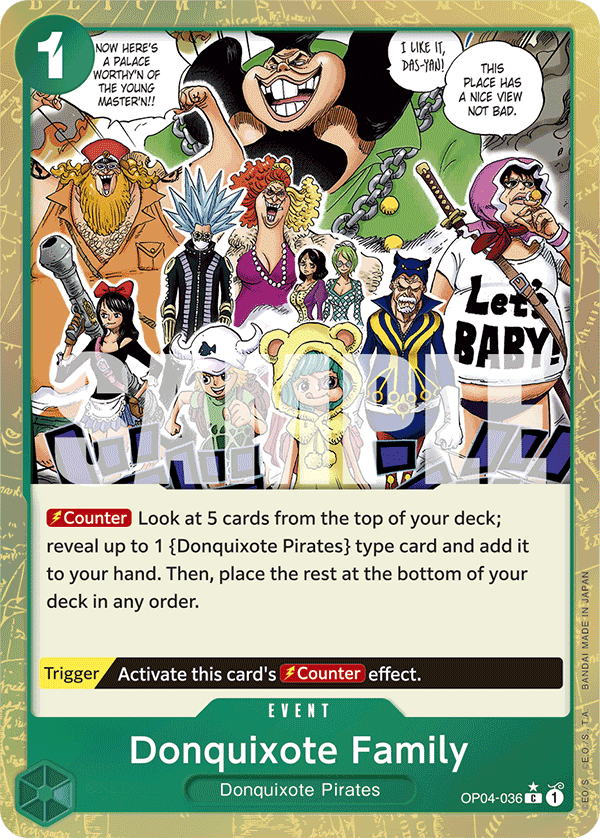 Donquixote Family (Jolly Roger Foil) OP04-036 - Premium Booster PRB01 kart görseli