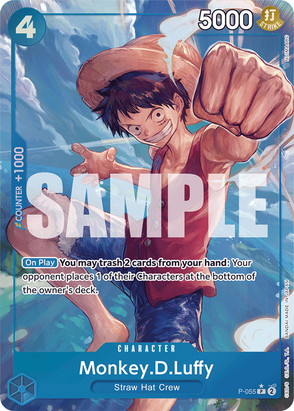 Monkey.D.Luffy (P-055) (Full Art) P-055 - Premium Booster PRB01 kart görseli