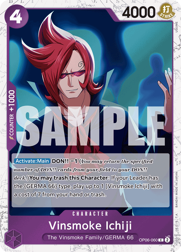 Vinsmoke Ichiji (OP06-060) (Jolly Roger Foil) OP06-060 - Premium Booster PRB01 kart görseli