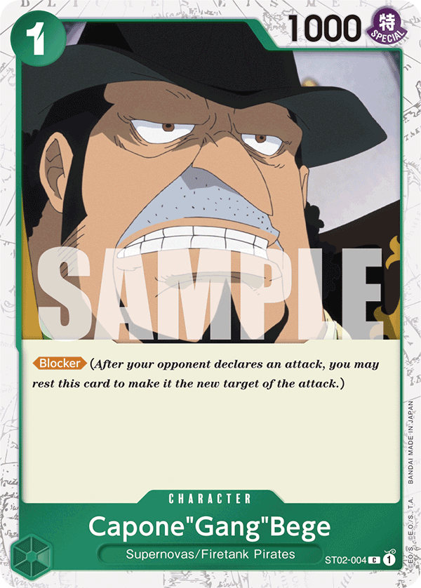 Capone"Gang"Bege (ST02-004) (Alternate Art) ST02-004 - Premium Booster PRB01 kart görseli