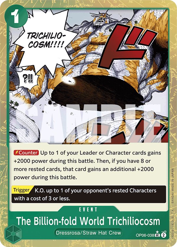 The Billion-fold World Trichiliocosm (Jolly Roger  OP06-038 - Premium Booster PRB01 kart görseli