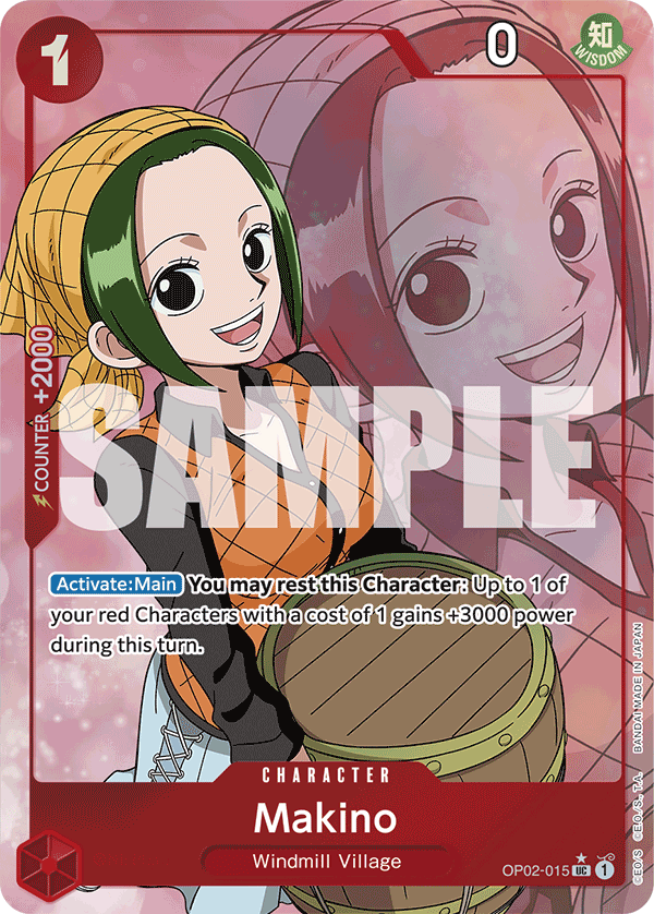 Makino (Full Art) OP02-015 - Premium Booster PRB01 kart görseli