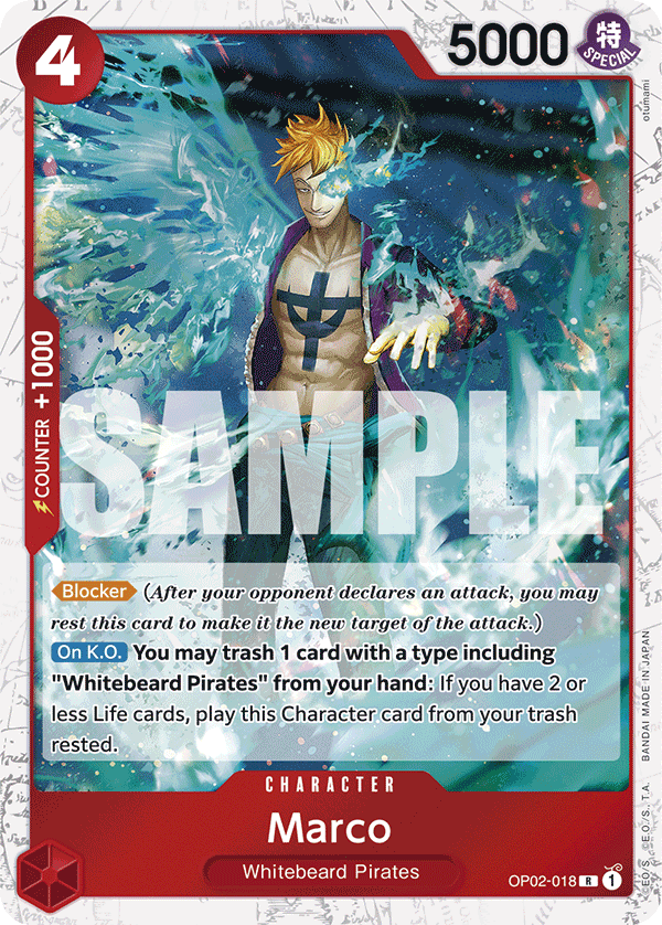 Marco (Jolly Roger Foil) OP02-018 - Premium Booster PRB01 kart görseli