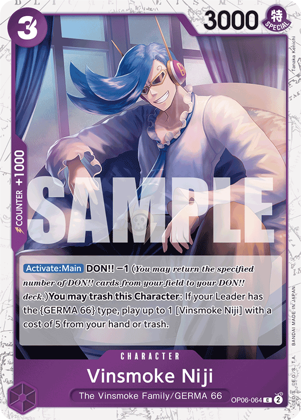 Vinsmoke Niji (OP06-064) (Jolly Roger Foil) OP06-064 - Premium Booster PRB01 kart görseli