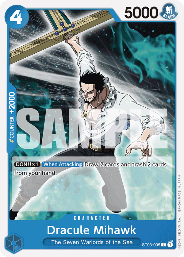 Dracule Mihawk (ST03-005) (Jolly Roger Foil) ST03-005 - Premium Booster PRB01 kart görseli