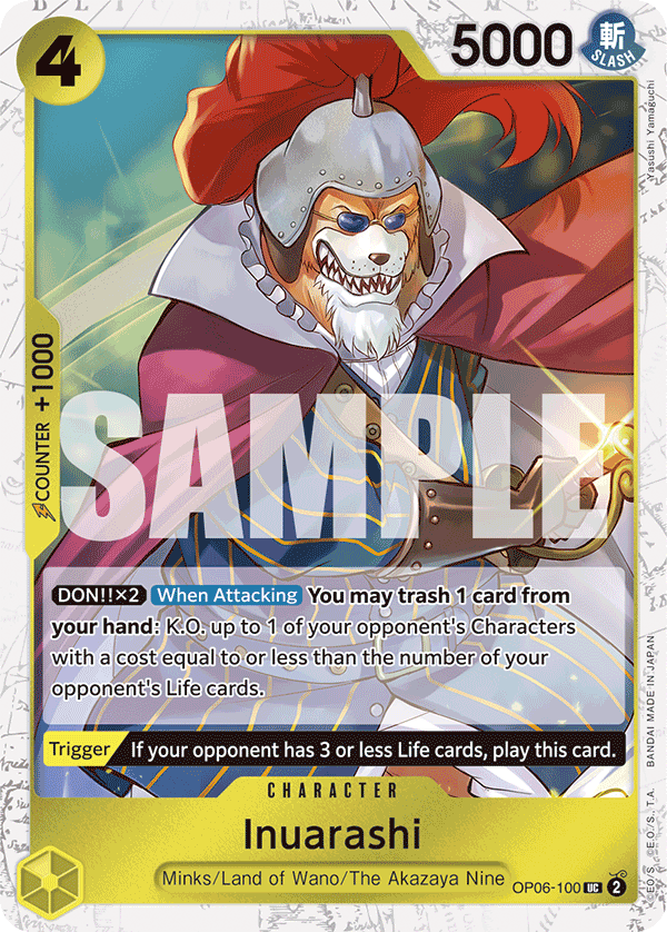 Inuarashi (Jolly Roger Foil) OP06-100 - Premium Booster PRB01 kart görseli