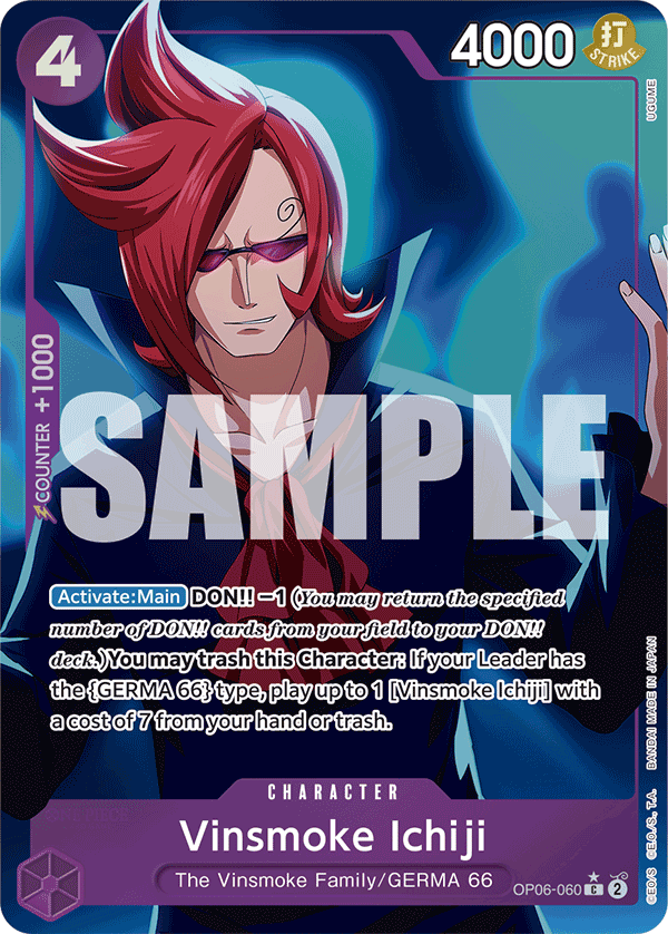 Vinsmoke Ichiji (OP06-060) (Full Art) OP06-060 - Premium Booster PRB01 kart görseli