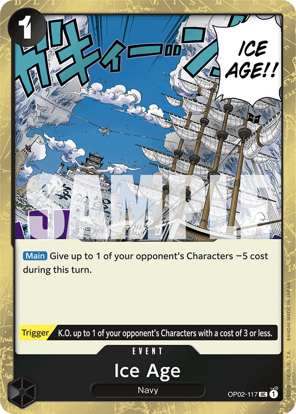 Ice Age (Textured Foil) OP02-117 - Premium Booster PRB01 kart görseli