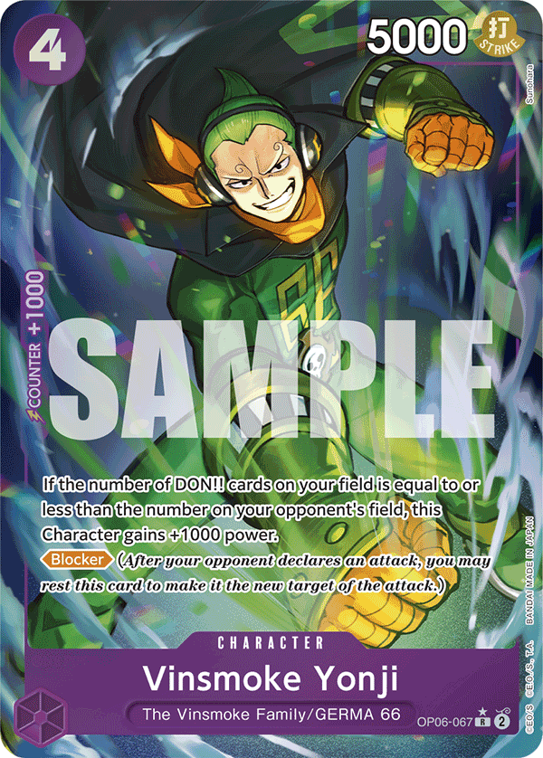 Vinsmoke Yonji (OP06-067) (Alternate Art) OP06-067 - Premium Booster PRB01 kart görseli