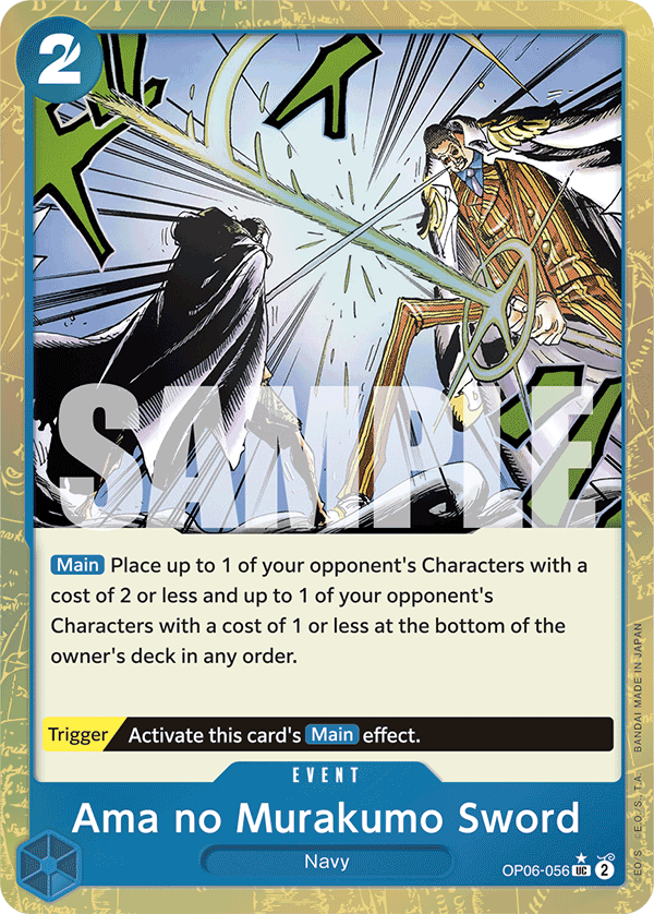 Ama no Murakumo Sword (Jolly Roger Foil) OP06-056 - Premium Booster PRB01 kart görseli