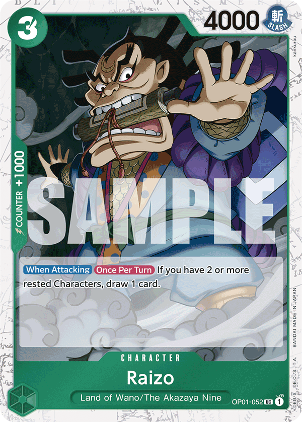 Raizo (Jolly Roger Foil) OP01-052 - Premium Booster PRB01 kart görseli