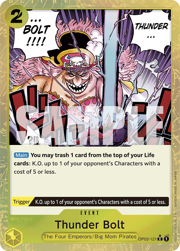 Thunder Bolt (Jolly Roger Foil) OP03-121 - Premium Booster PRB01 kart görseli