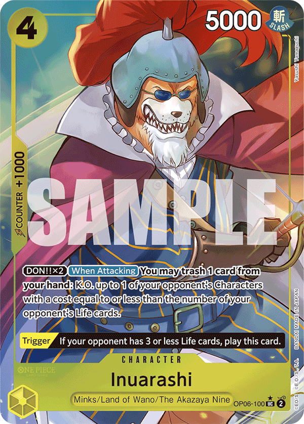 Inuarashi (Full Art) OP06-100 - Premium Booster PRB01 kart görseli