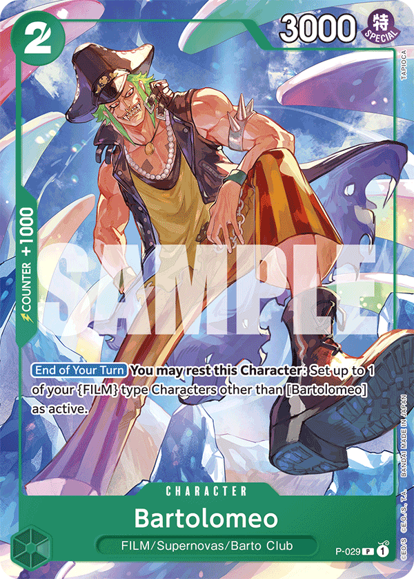 Bartolomeo (P-029) (Reprint) P-029 - Premium Booster PRB01 kart görseli