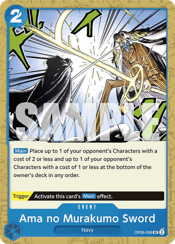 Ama no Murakumo Sword OP06-056 - Premium Booster PRB01 kart görseli