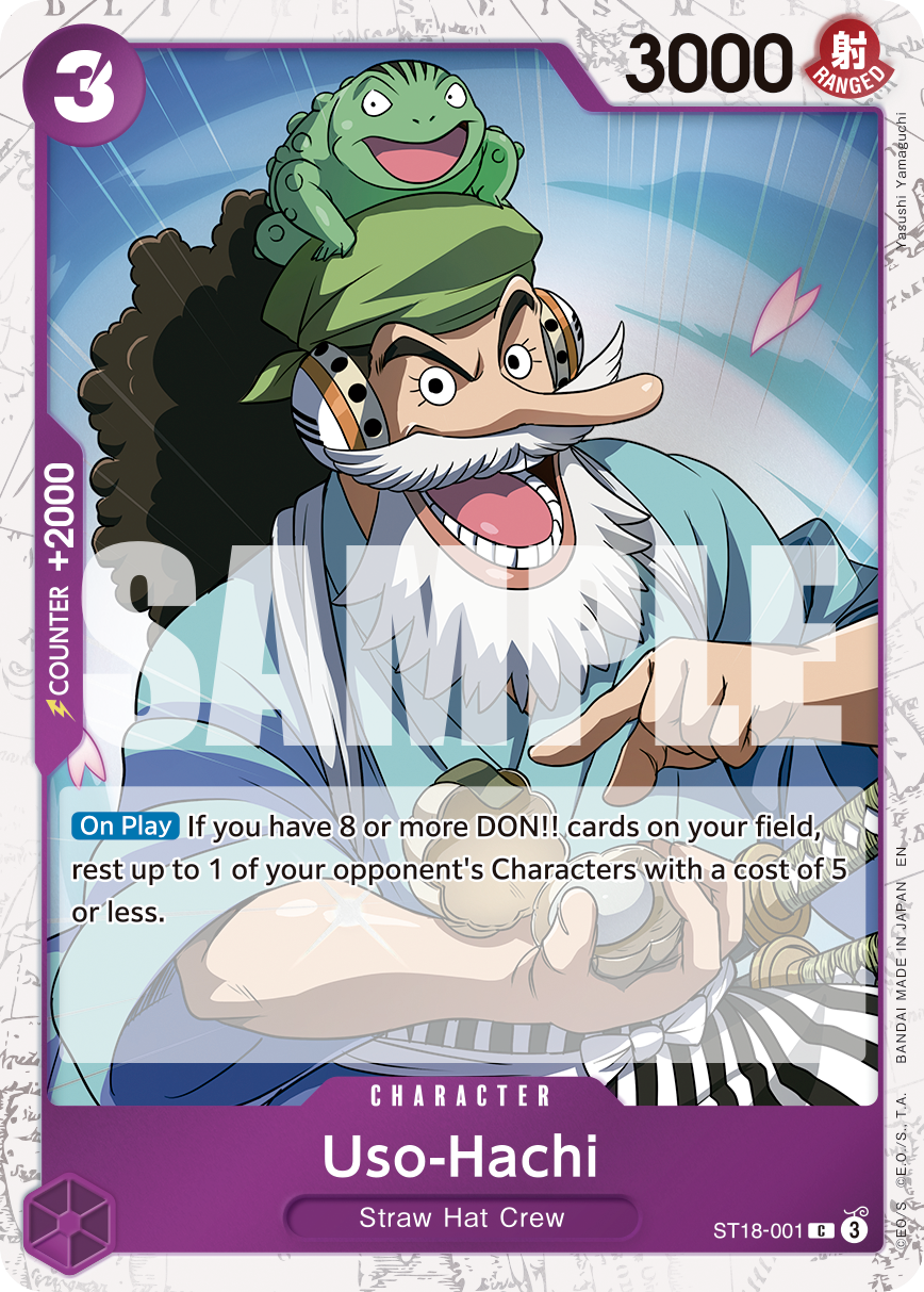 Uso-Hachi (Pirate Foil) ST18-001 - Premium Booster Vol 2 PRB02 kart görseli