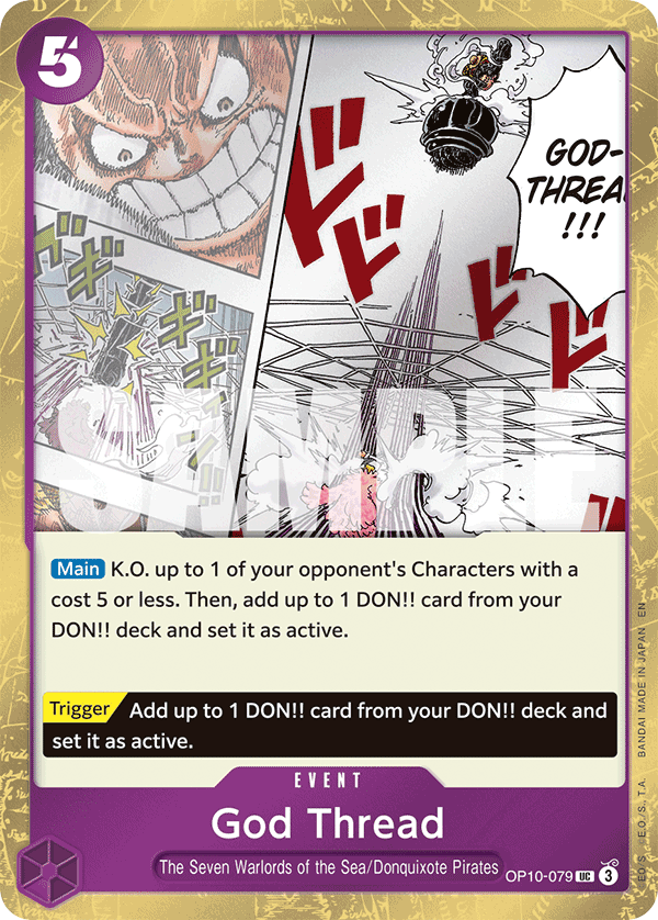 God Thread (Pirate Foil) OP10-079 - Premium Booster Vol 2 PRB02 kart görseli