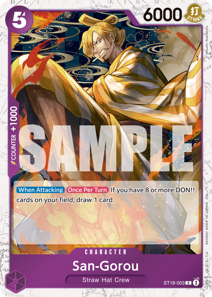 San-Gorou (Pirate Foil) ST18-003 - Premium Booster Vol 2 PRB02 kart görseli