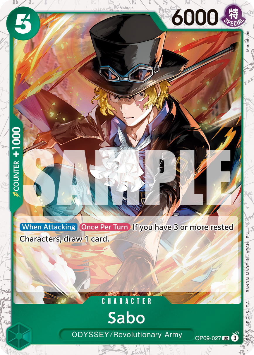 Sabo - OP09-027 (Pirate Foil) OP09-027 - Premium Booster Vol 2 PRB02 kart görseli