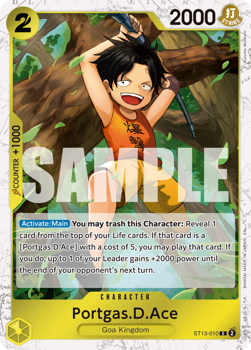 Portgas.D.Ace - ST13-010 (Pirate Foil) ST13-010 - Premium Booster Vol 2 PRB02 kart görseli