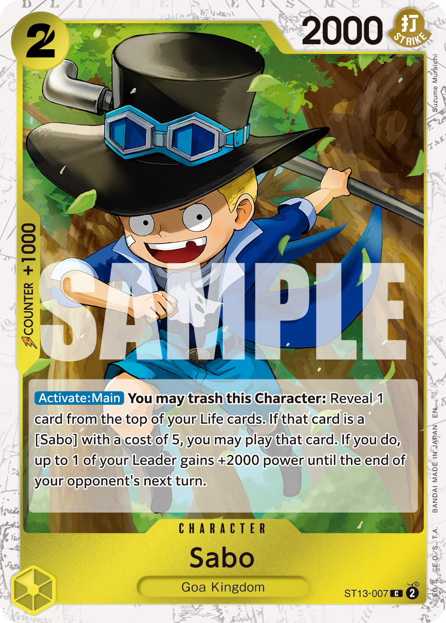 Sabo - ST13-007 (Pirate Foil) ST13-007 - Premium Booster Vol 2 PRB02 kart görseli