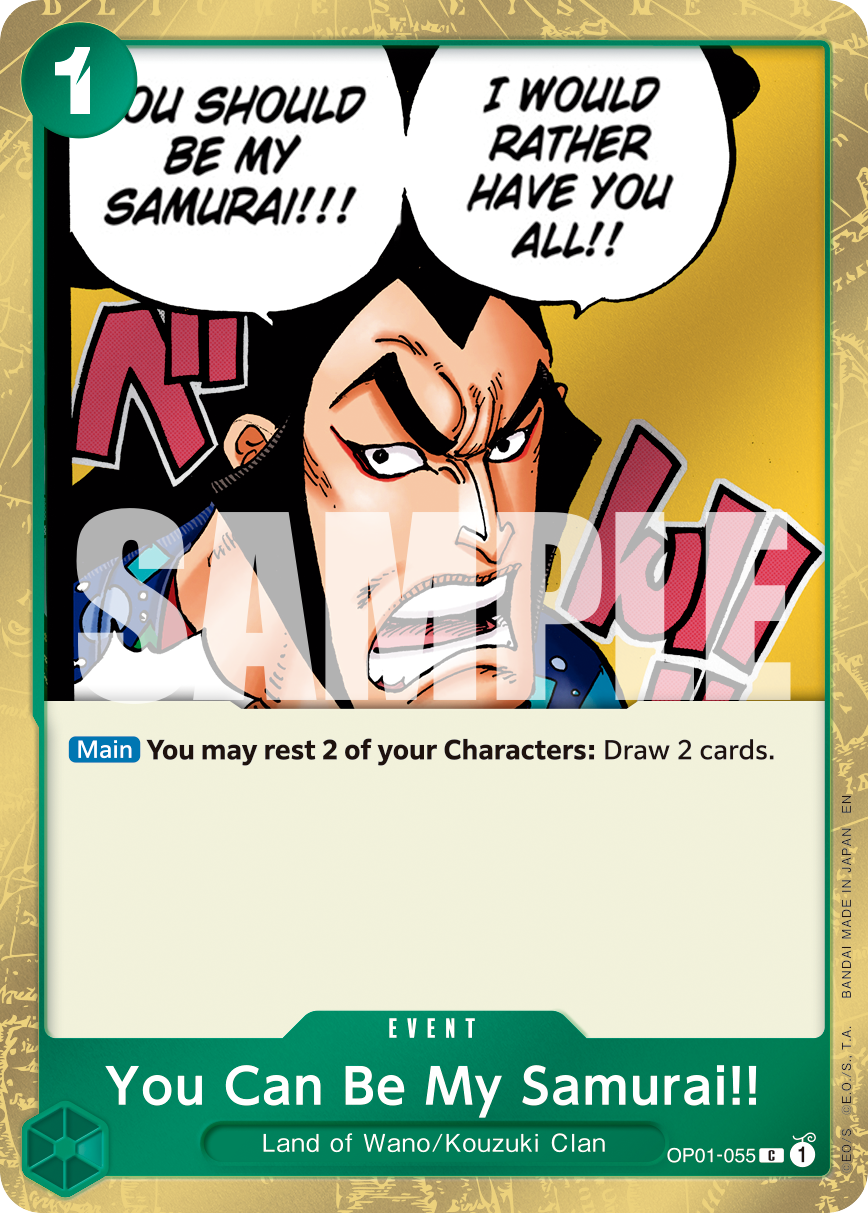 You Can Be My Samurai!! (Pirate Foil) OP01-055 - Premium Booster Vol 2 PRB02 kart görseli