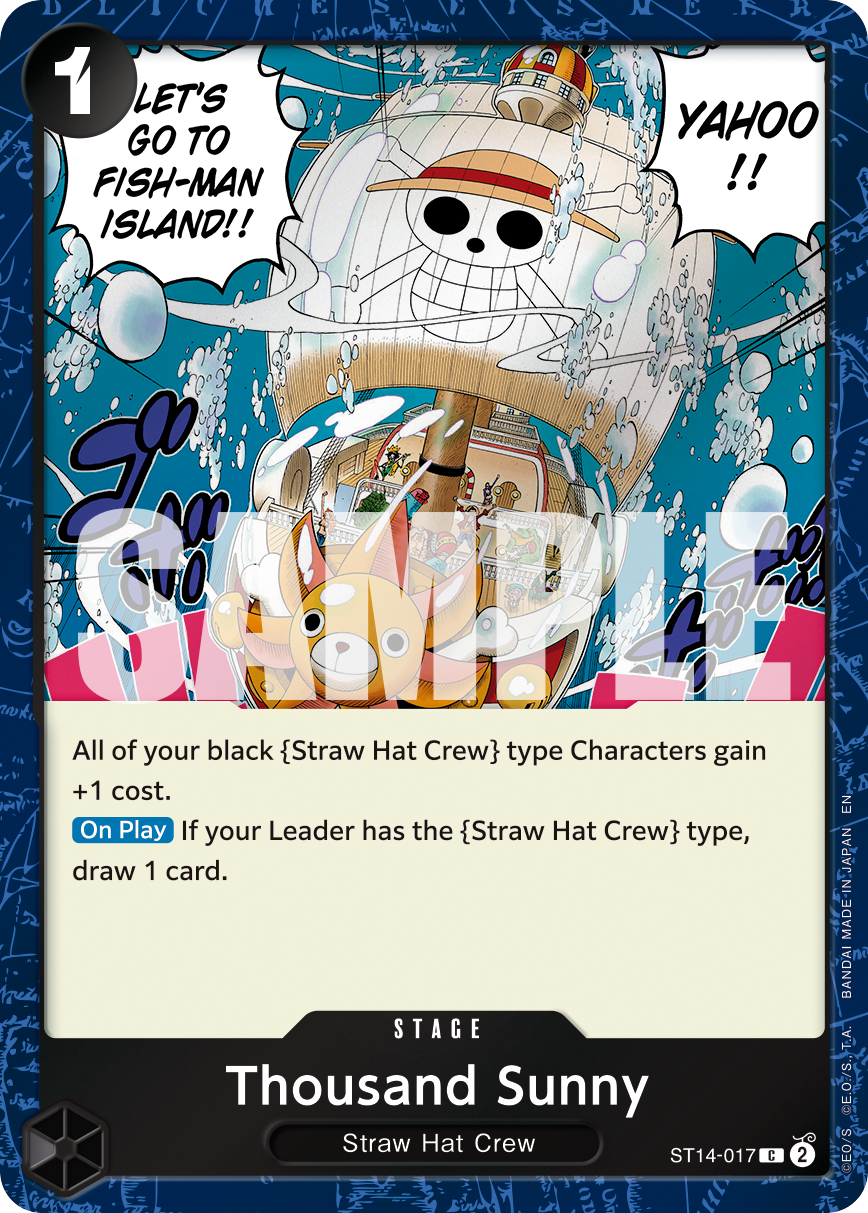 Thousand Sunny (Pirate Foil) ST14-017 - Premium Booster Vol 2 PRB02 kart görseli