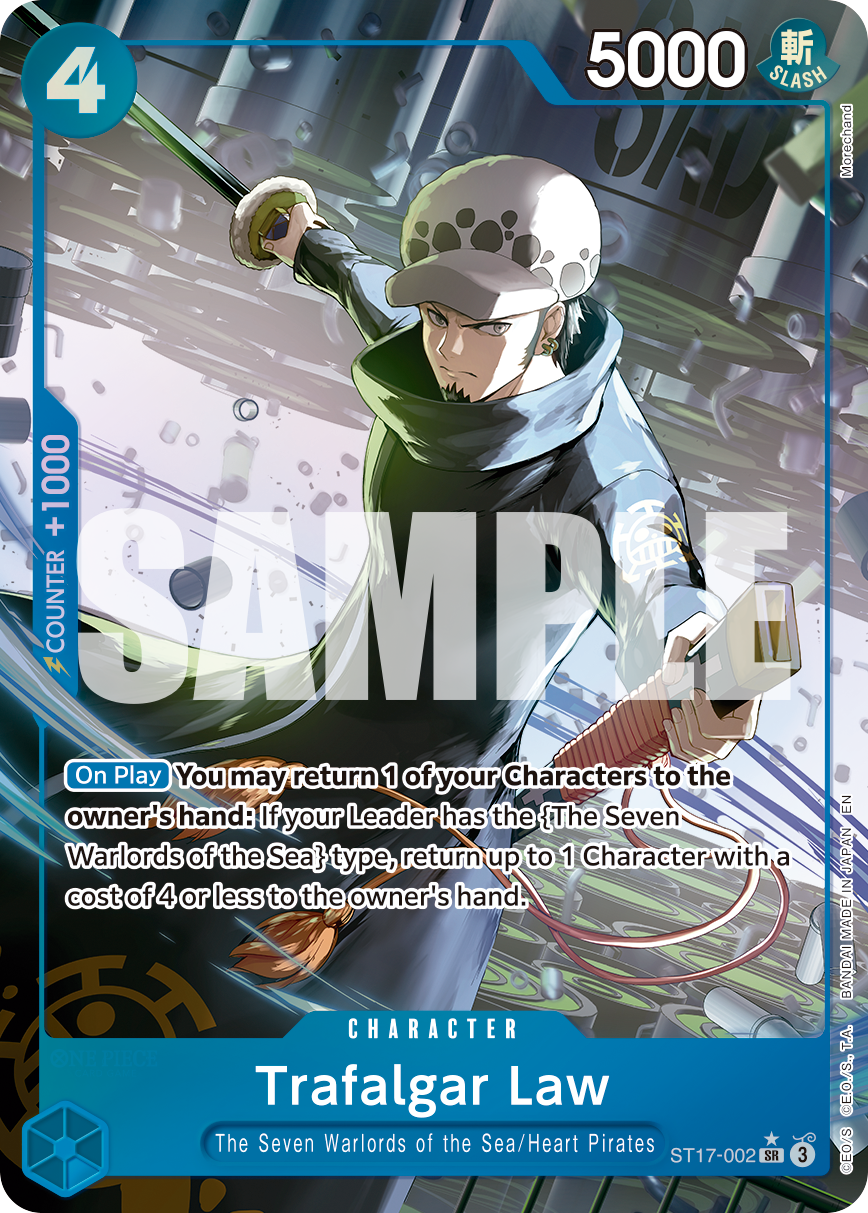 Trafalgar Law - ST17-002 (Alternate Art) ST17-002 - Premium Booster Vol 2 PRB02 kart görseli