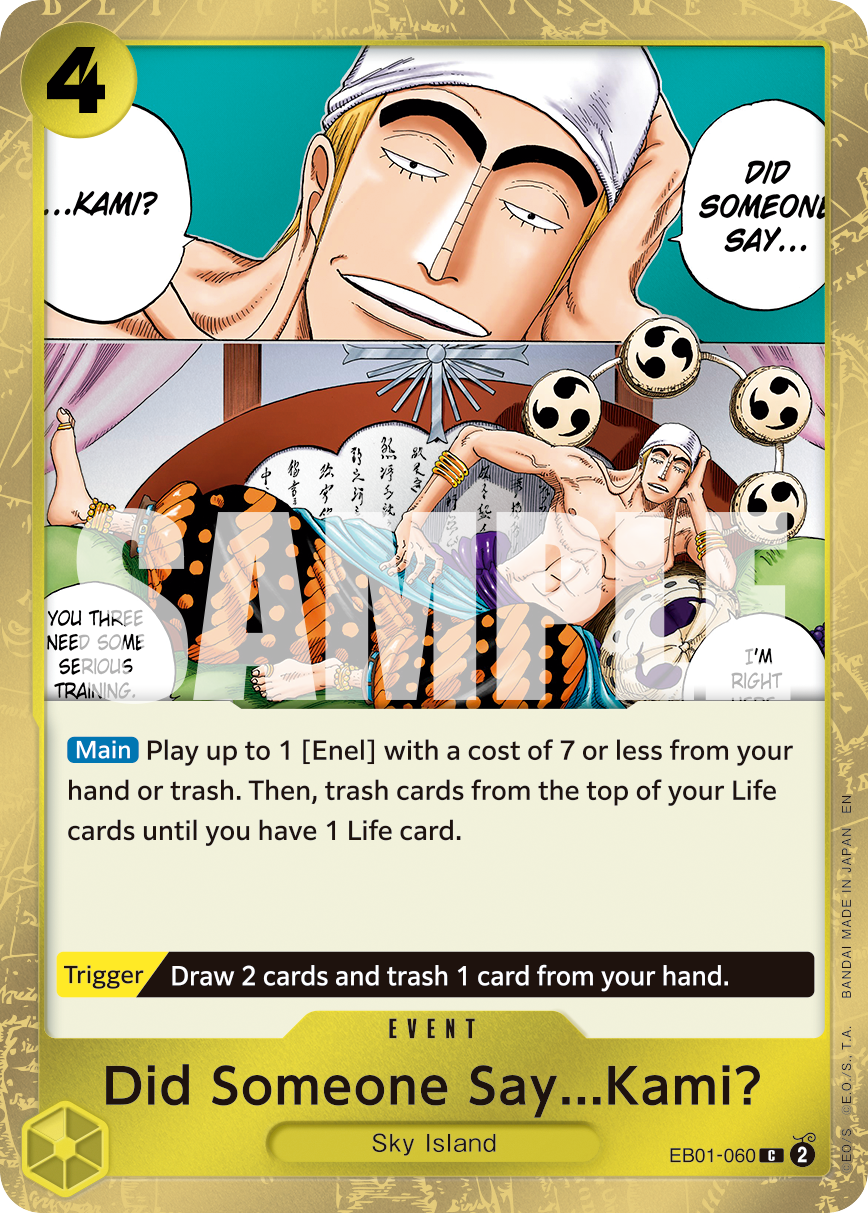 Did Someone Say...Kami? (Pirate Foil) EB01-060 - Premium Booster Vol 2 PRB02 kart görseli