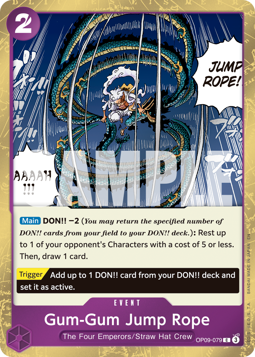 Gum-Gum Jump Rope (Pirate Foil) OP09-079 - Premium Booster Vol 2 PRB02 kart görseli