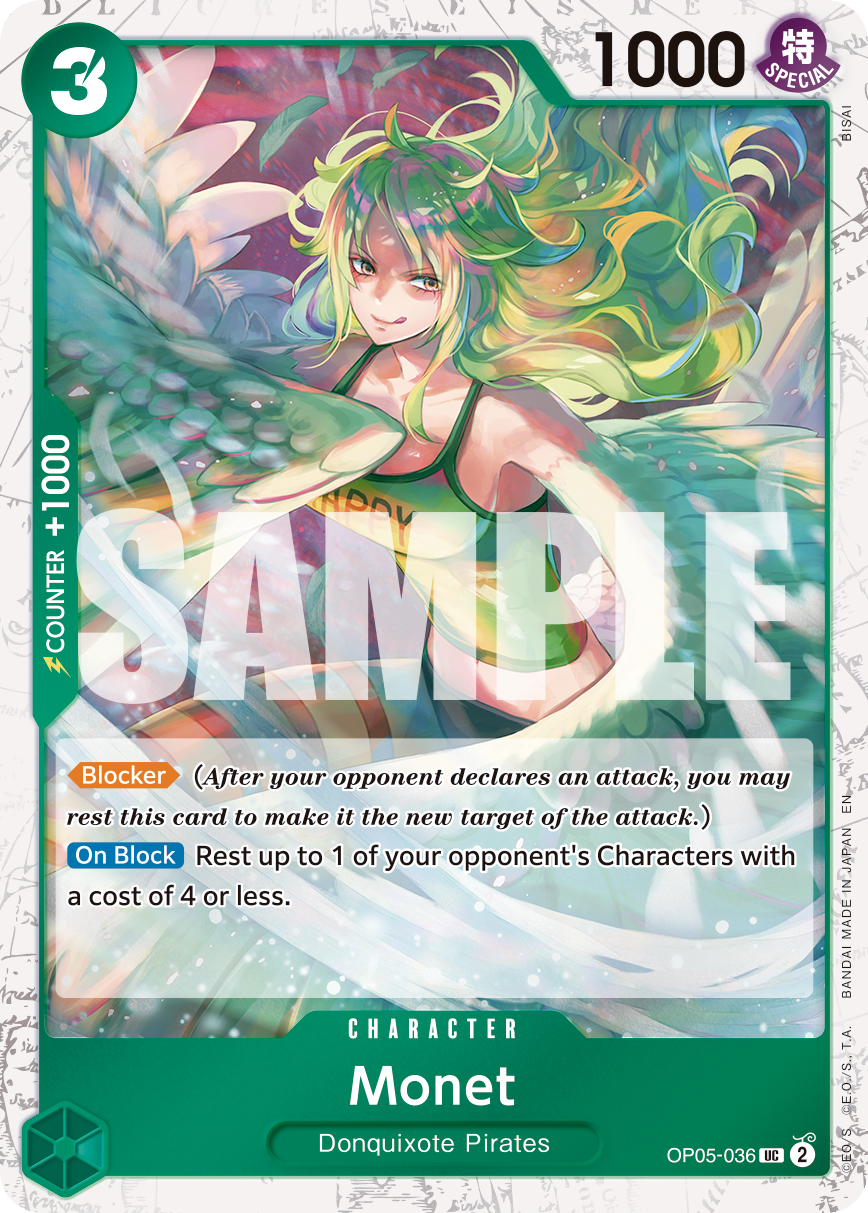 Monet (Pirate Foil) OP05-036 - Premium Booster Vol 2 PRB02 kart görseli