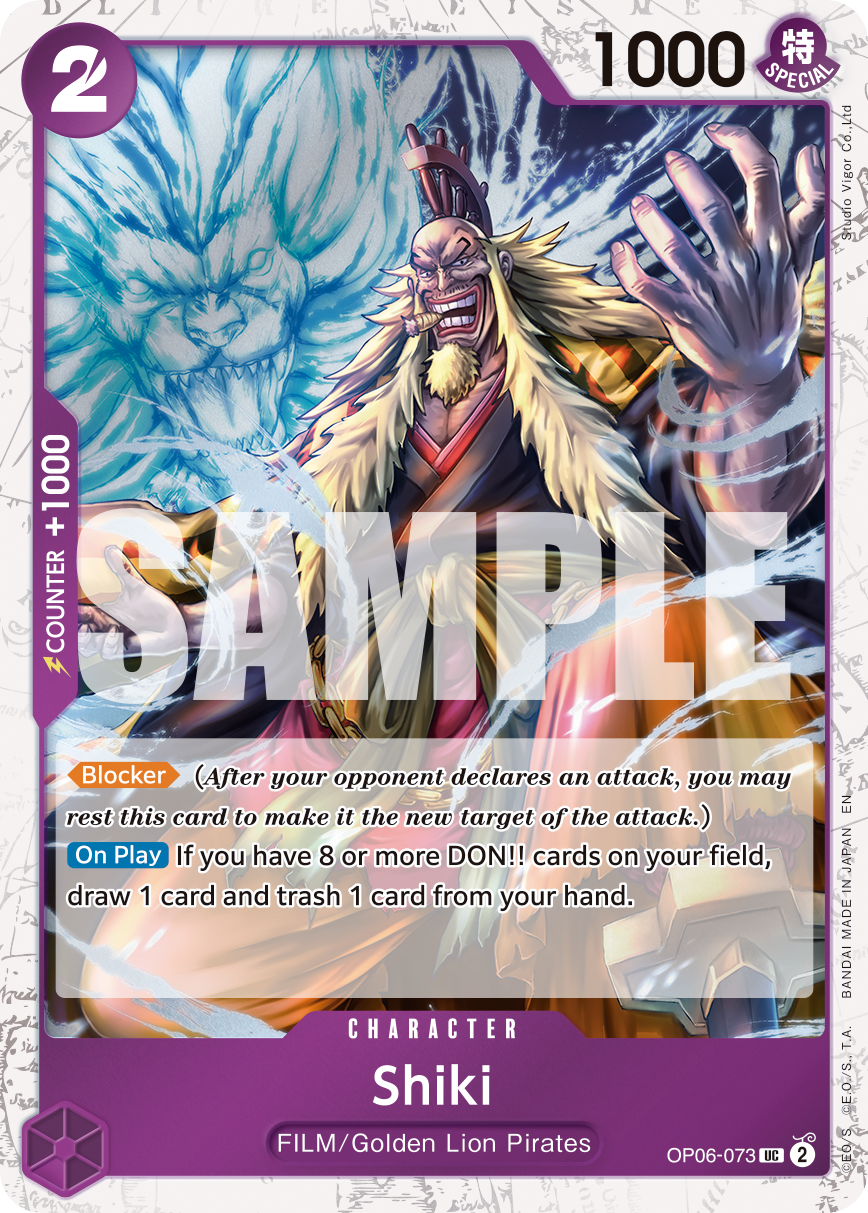 Shiki (Pirate Foil) OP06-073 - Premium Booster Vol 2 PRB02 kart görseli