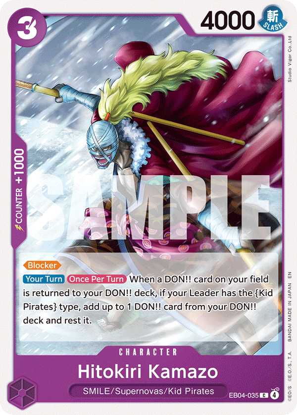 Hitokiri Kamazo EB04-035 - The Azure Sea's Seven OP14 kart görseli