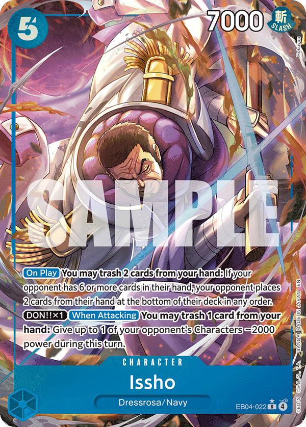 Issho - EB04-022 (Alternate Art) EB04-022 - The Azure Sea's Seven OP14 kart görseli