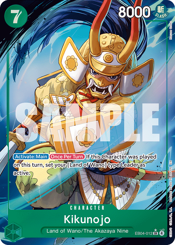 Kikunojo - EB04-012 (Alternate Art) EB04-012 - The Azure Sea's Seven OP14 kart görseli