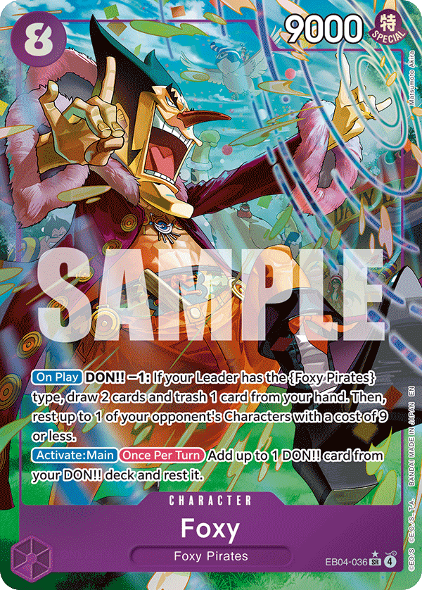 Foxy (Alternate Art) EB04-036 - The Azure Sea's Seven OP14 kart görseli