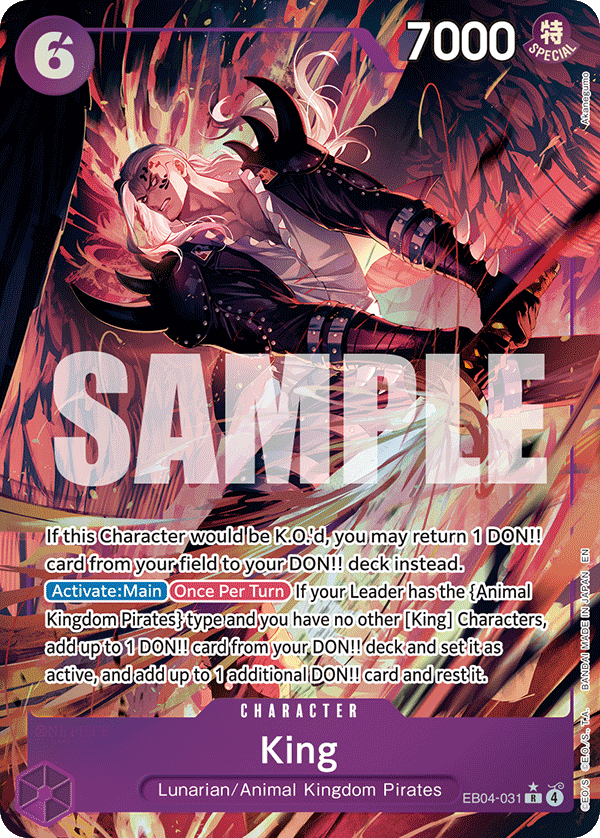 King (Alternate Art) EB04-031 - The Azure Sea's Seven OP14 kart görseli