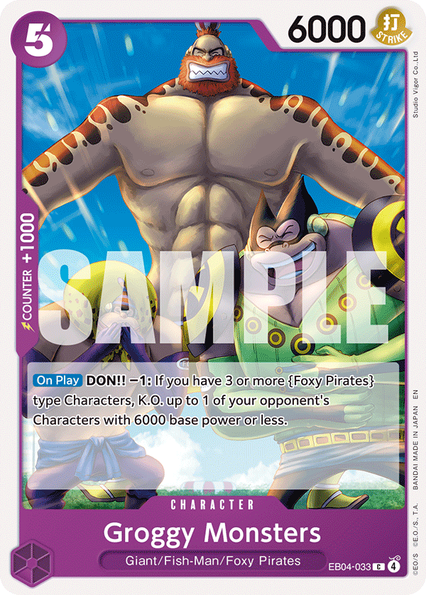 Groggy Monsters EB04-033 - The Azure Sea's Seven OP14 kart görseli