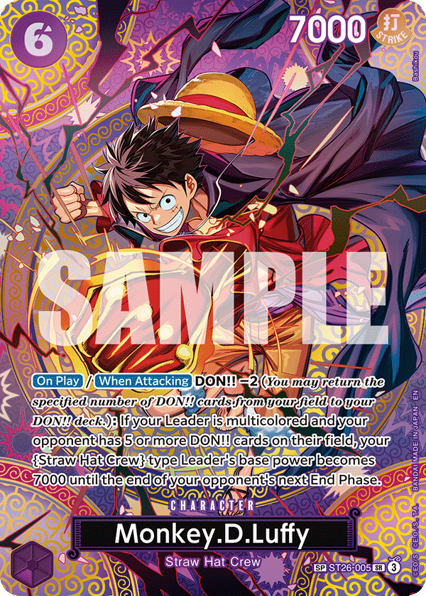 Monkey.D.Luffy (SP) ST26-005 - Adventure on Kami's Island OP15-EB04 kart görseli
