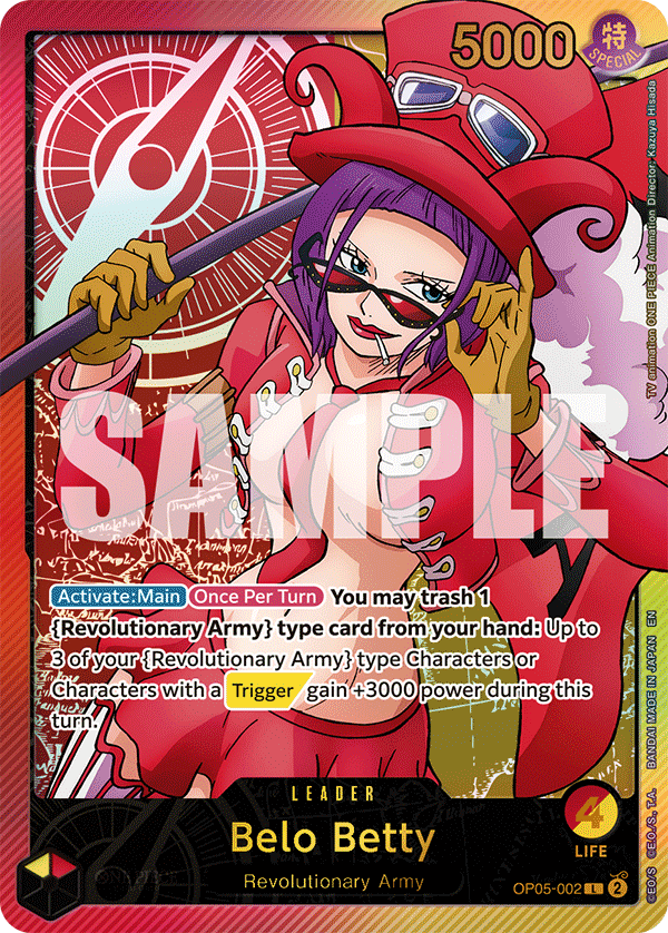 Belo Betty (SPR) OP05-002 - Extra Booster: Anime 25th Collection EB02 kart görseli