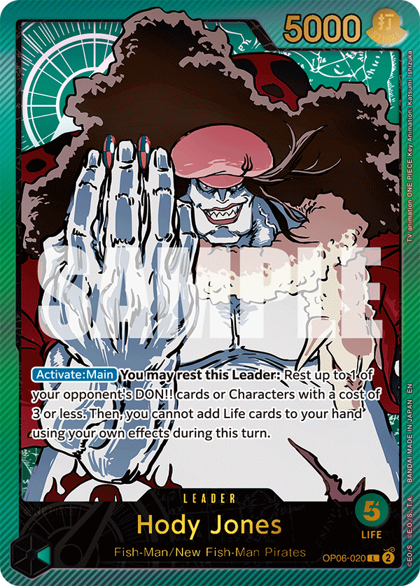 Hody Jones (SPR) OP06-020 - Extra Booster: Anime 25th Collection EB02 kart görseli