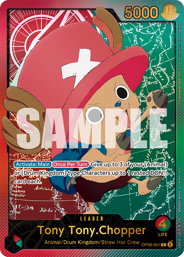 Tony Tony.Chopper (SPR) OP08-001 - Extra Booster: Anime 25th Collection EB02 kart görseli